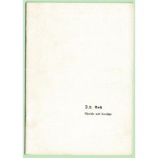 Johann Sebastian Bach, Choräle und Tonsätze